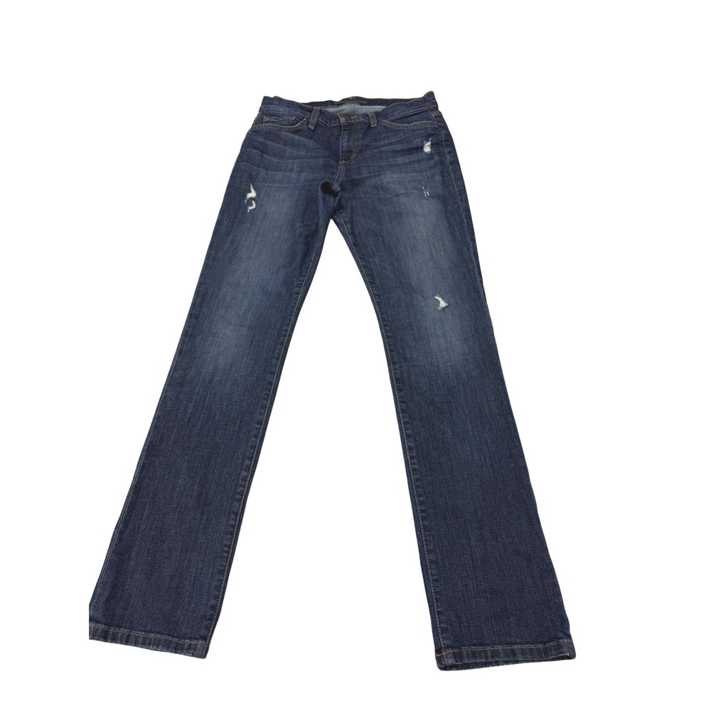Joe's Jeans Easy Slim Gia Dark Wash Distressed Straight Leg Jeans Size 29